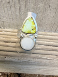 palomino and mother of pearl ring