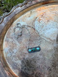 Kingman and Sonoran mountain small bar necklace