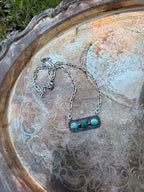 Kingman and Sonoran mountain small bar necklace