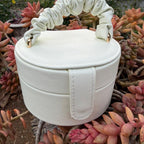 chapel white travel jewelry case