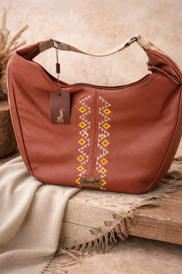 wrangler brown hobo bag
